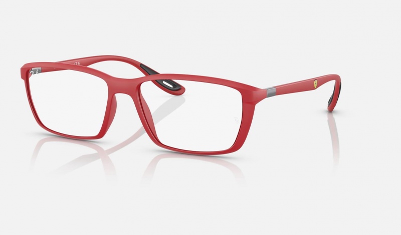 Ray Ban RB7213m Optics Scuderia Ferrari Collection Men\'s Eyeglasses Red | 31496-WDQJ