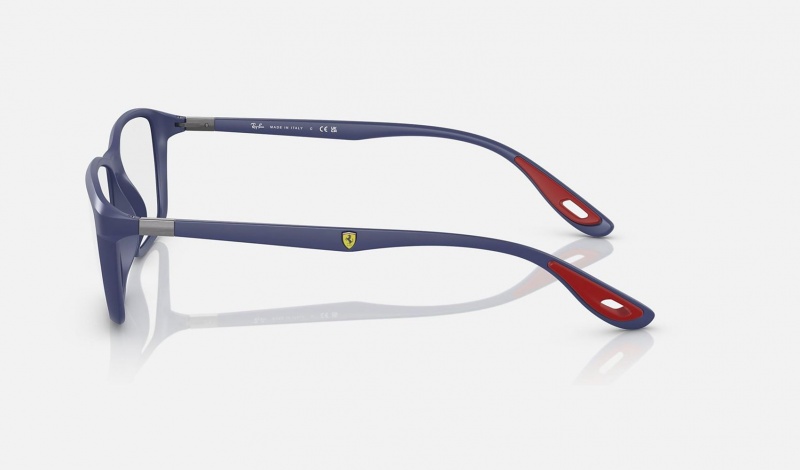 Ray Ban RB7213m Optics Scuderia Ferrari Collection Men's Eyeglasses Blue | 81065-AHDB