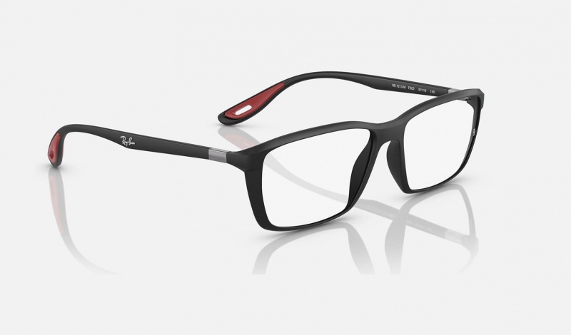 Ray Ban RB7213m Optics Scuderia Ferrari Collection Men's Eyeglasses Black | 75860-UMFG