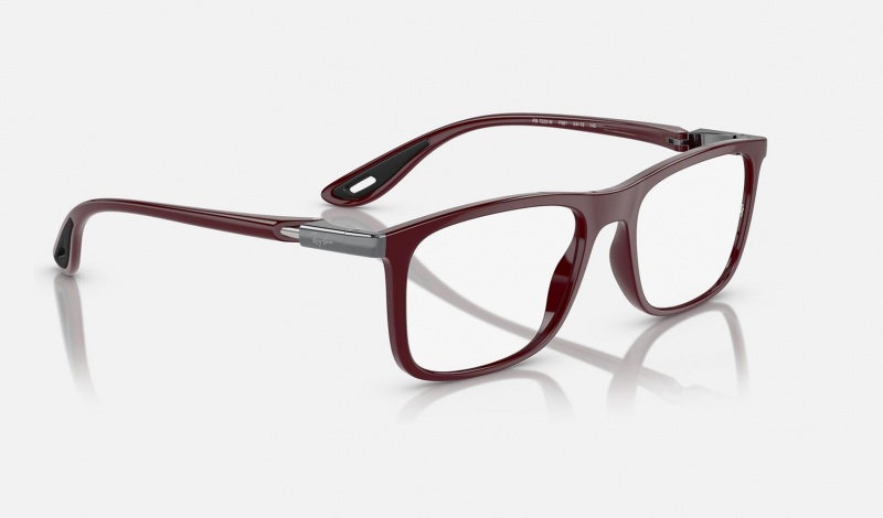 Ray Ban RB7222m Optics Scuderia Ferrari Collection Men's Eyeglasses Red | 24936-LPIF