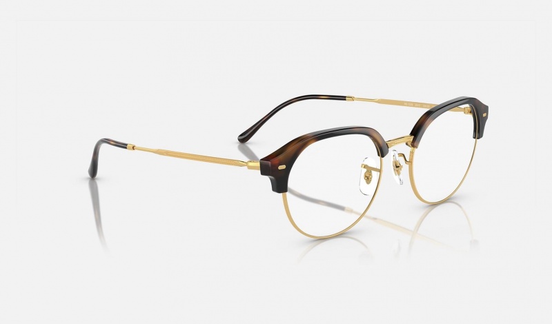 Ray Ban RB7229 Optics Men's Eyeglasses Gold | 59612-VUKE