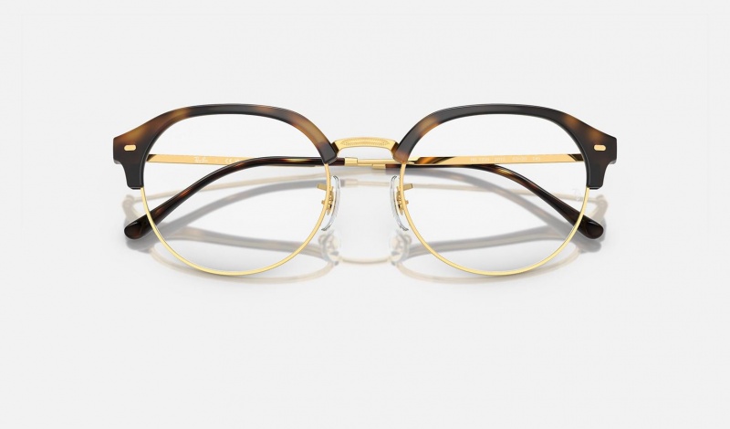 Ray Ban RB7229 Optics Men's Eyeglasses Gold | 59612-VUKE