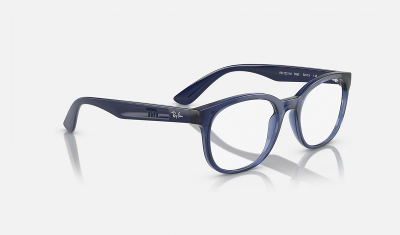 Ray Ban RB7231m Optics Scuderia Ferrari Collection Men's Eyeglasses Blue | 32459-EYPC