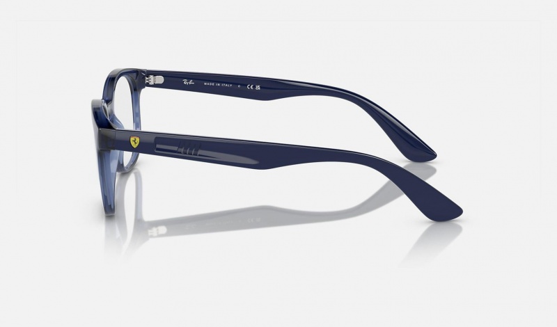 Ray Ban RB7231m Optics Scuderia Ferrari Collection Men's Eyeglasses Blue | 32459-EYPC