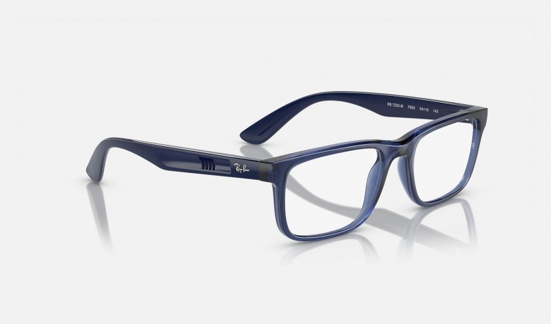 Ray Ban RB7232m Optics Scuderia Ferrari Collection Men's Eyeglasses Blue | 67143-LCSE