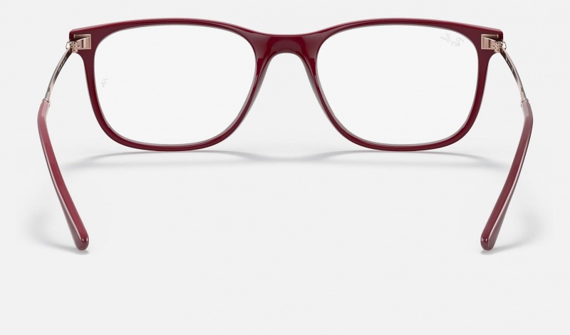 Ray Ban RB7244 Optics Men's Eyeglasses Red | 86950-KLYT