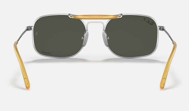 Ray Ban RB8062 Titanium Men's Sunglasses Green | 30591-NPGO