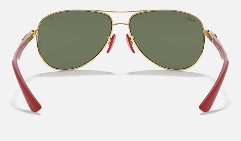 Ray Ban RB8313m Scuderia Ferrari Collection Men's Sunglasses Green | 69403-KVPN