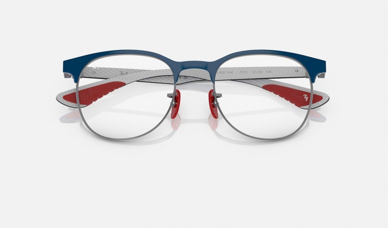 Ray Ban RB8327m Optics Scuderia Ferrari Collection Women's Eyeglasses Blue | 26071-PIFK