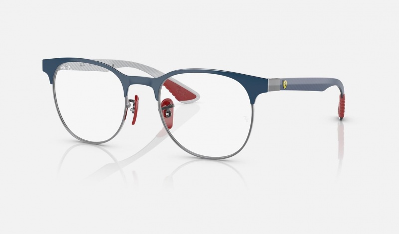 Ray Ban RB8327m Optics Scuderia Ferrari Collection Women\'s Eyeglasses Blue | 26071-PIFK