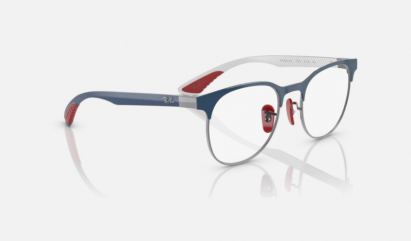 Ray Ban RB8327m Optics Scuderia Ferrari Collection Men's Eyeglasses Blue | 28715-POMK