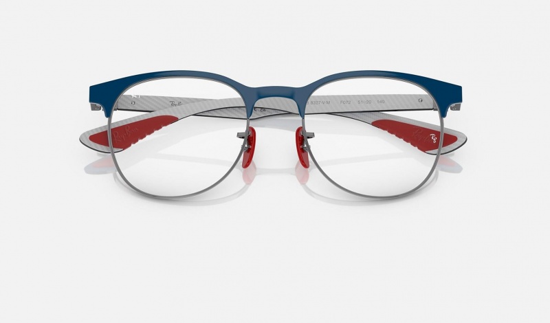 Ray Ban RB8327m Optics Scuderia Ferrari Collection Men's Eyeglasses Blue | 28715-POMK