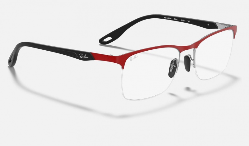 Ray Ban RB8416m Scuderia Ferrari Collection Men's Eyeglasses Red | 37841-EIRS