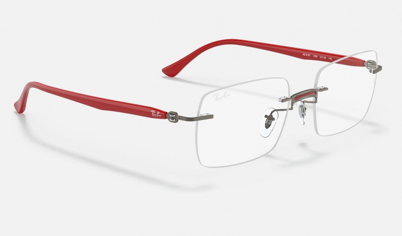 Ray Ban RB8767 Optics Men's Eyeglasses Red | 75162-HVAQ