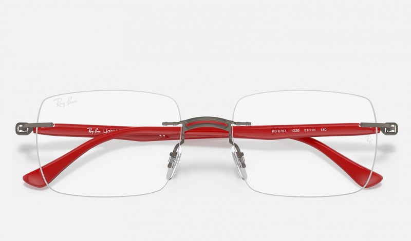 Ray Ban RB8767 Optics Men's Eyeglasses Red | 75162-HVAQ