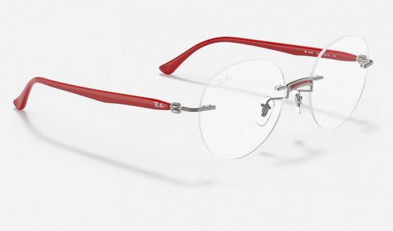 Ray Ban RB8768 Optics Men's Eyeglasses Red | 38154-KEUL