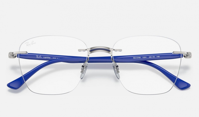 Ray Ban RB8769 Optics Men's Eyeglasses Blue | 97014-FZMJ