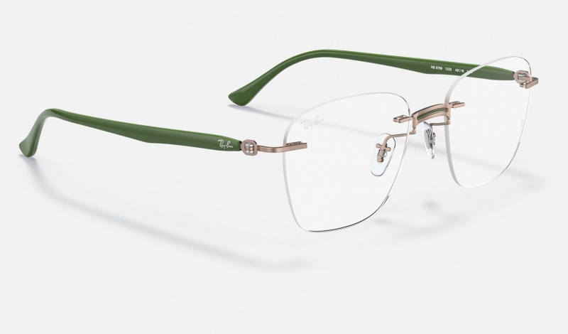 Ray Ban RB8769 Optics Men's Eyeglasses Green | 93607-ZTKG