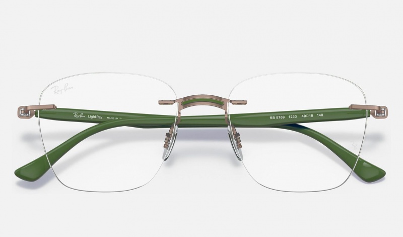 Ray Ban RB8769 Optics Men's Eyeglasses Green | 93607-ZTKG