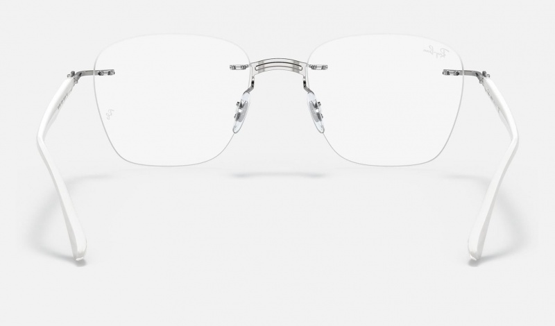 Ray Ban RB8769 Optics Men's Eyeglasses White | 93460-ICJD