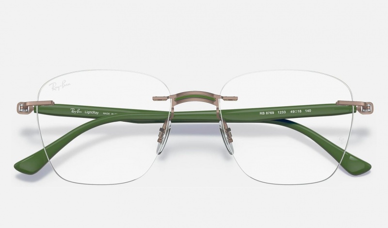 Ray Ban RB8769 Optics Women's Eyeglasses Green | 10497-JYZK