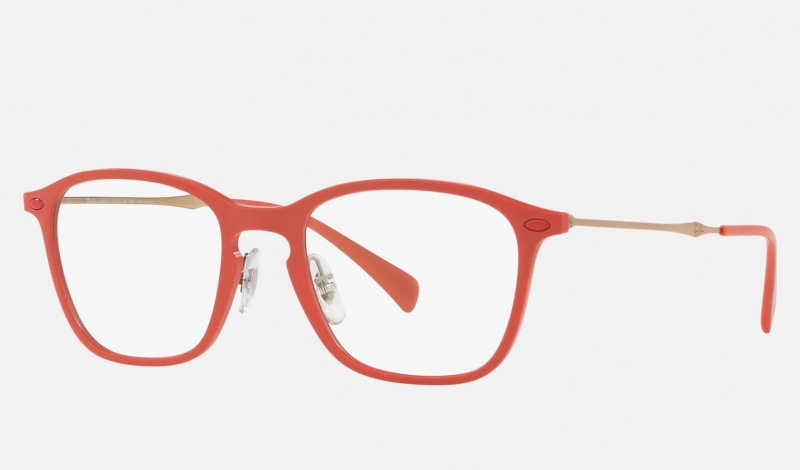 Ray Ban RB8955 Optics Men's Eyeglasses Red | 49387-DCWK