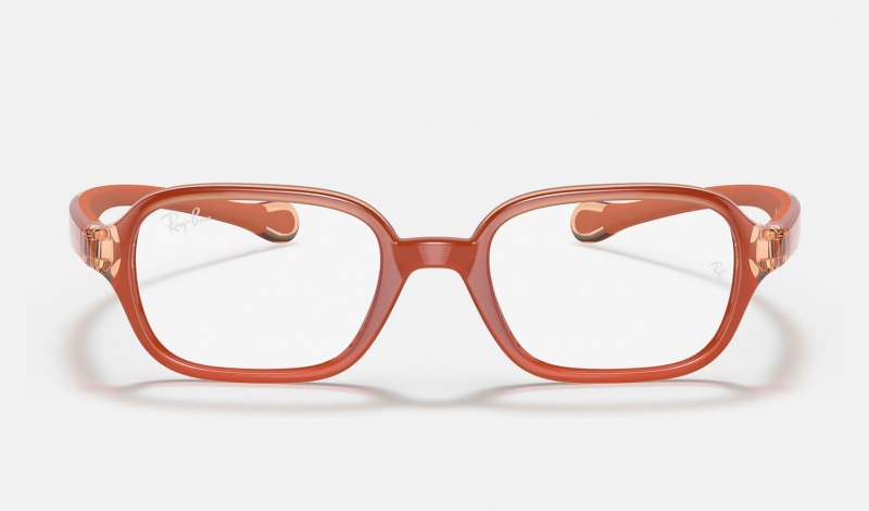 Ray Ban RB9074 Optics Kids' Eyeglasses Orange | 43017-TQYW