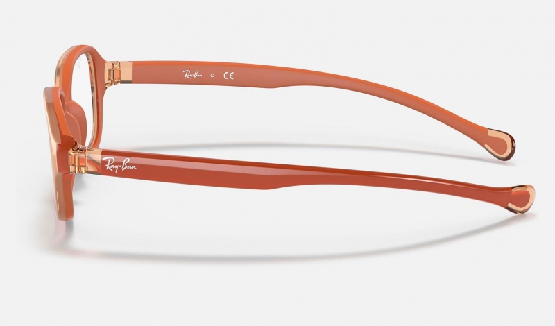 Ray Ban RB9074 Optics Kids' Eyeglasses Orange | 43017-TQYW