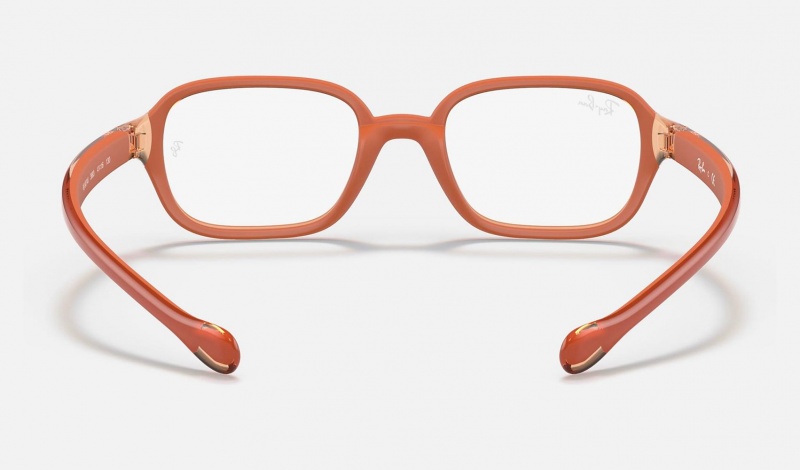 Ray Ban RB9074 Optics Kids' Eyeglasses Orange | 43017-TQYW