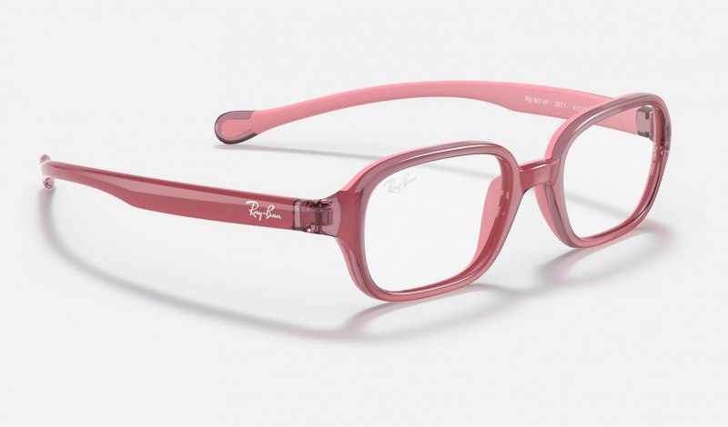 Ray Ban RB9074 Optics Kids' Eyeglasses Pink | 29681-PMAH