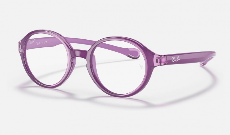 Ray Ban RB9075 Optics Kids\' Eyeglasses Purple | 35728-ESLG