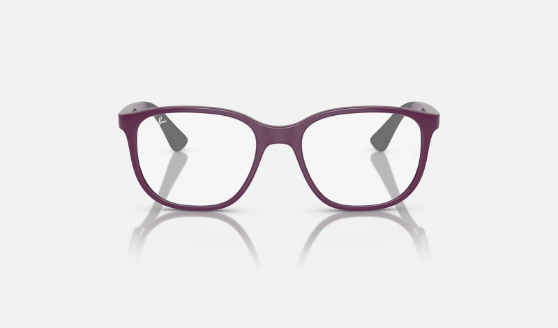 Ray Ban RB9078v Optics Bio-based Kids' Eyeglasses Purple | 58923-RJGH