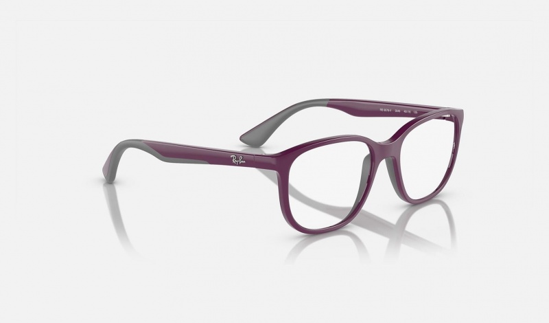 Ray Ban RB9078v Optics Bio-based Kids' Eyeglasses Purple | 58923-RJGH