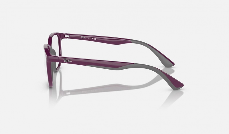 Ray Ban RB9078v Optics Bio-based Kids' Eyeglasses Purple | 58923-RJGH