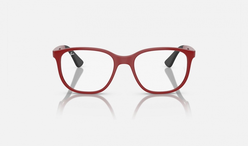 Ray Ban RB9078v Optics Bio-based Kids' Eyeglasses Red | 24618-CQDO