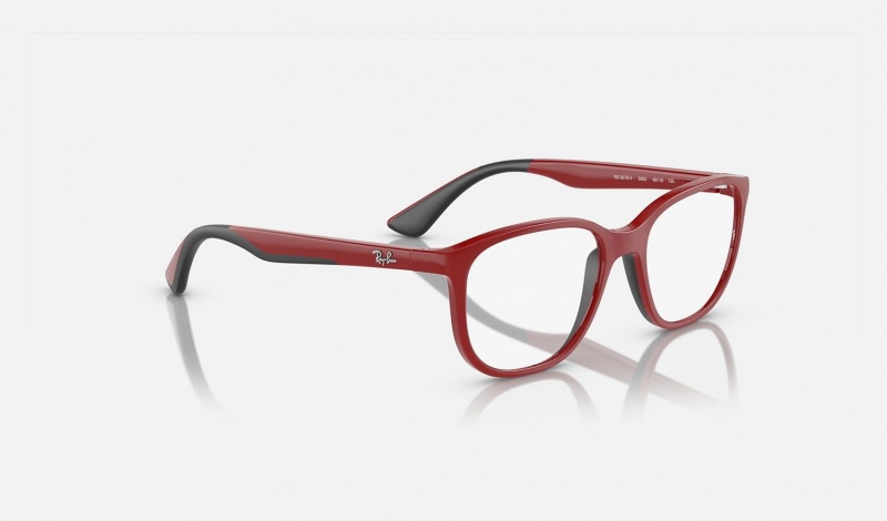 Ray Ban RB9078v Optics Bio-based Kids' Eyeglasses Red | 24618-CQDO