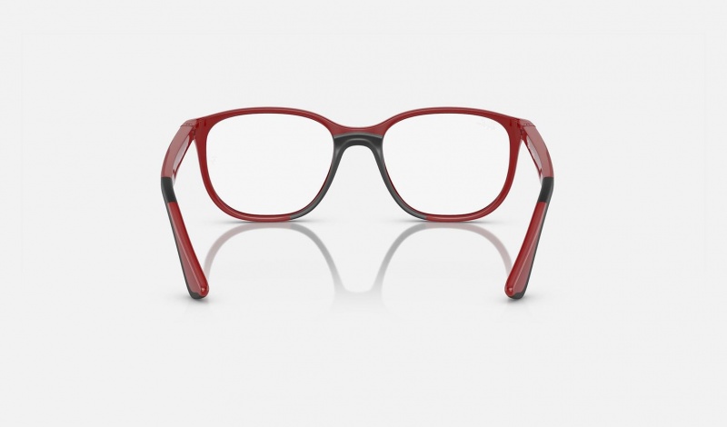 Ray Ban RB9078v Optics Bio-based Kids' Eyeglasses Red | 24618-CQDO