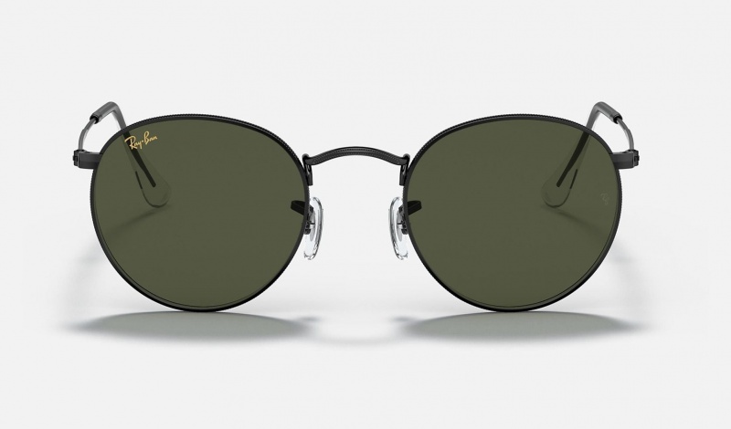 Ray Ban Round Metal Legend Gold Men's Sunglasses Green | 83249-EMCF