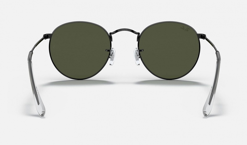 Ray Ban Round Metal Legend Gold Men's Sunglasses Green | 83249-EMCF