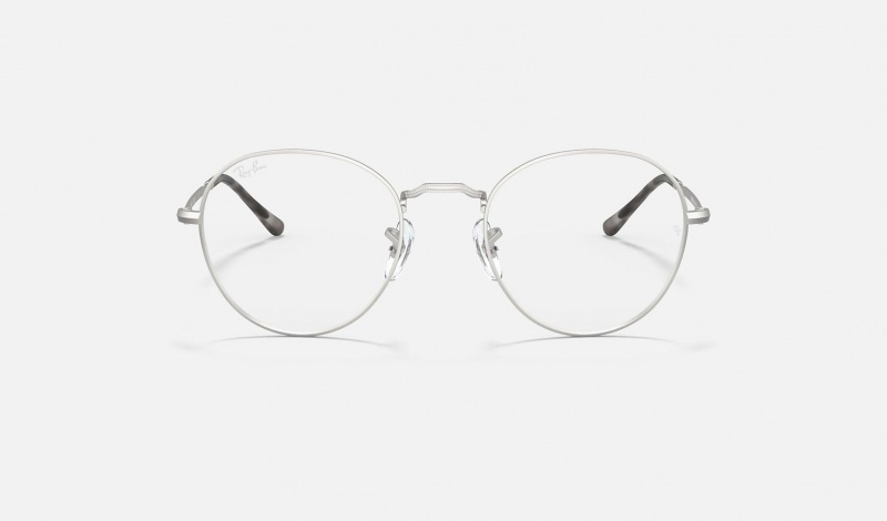 Ray Ban Round Metal Optics Ii Men's Eyeglasses Silver | 79085-MYAI