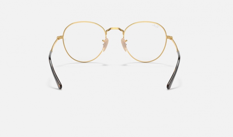 Ray Ban Round Metal Optics Ii Men's Eyeglasses Gold | 35982-NZAX