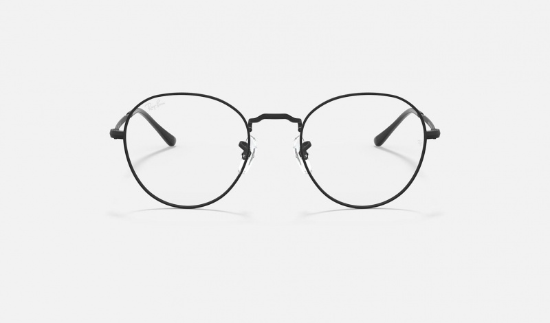 Ray Ban Round Metal Optics Ii Men's Eyeglasses Black | 14250-NVAI