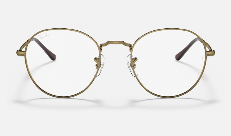 Ray Ban Round Metal Optics Ii Women's Eyeglasses Gold | 93021-CKAP