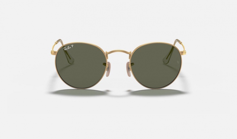 Ray Ban Round Metal Women's Sunglasses Green | 94253-ILDZ