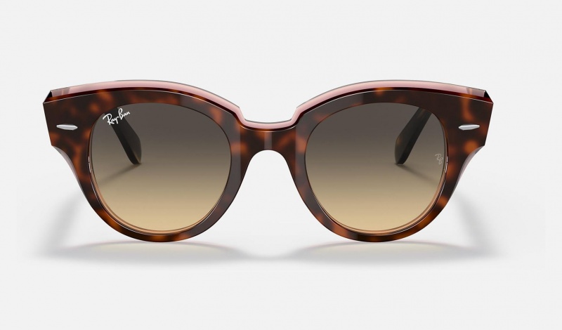 Ray Ban Roundabout Women's Sunglasses Brown | 10973-YIMU