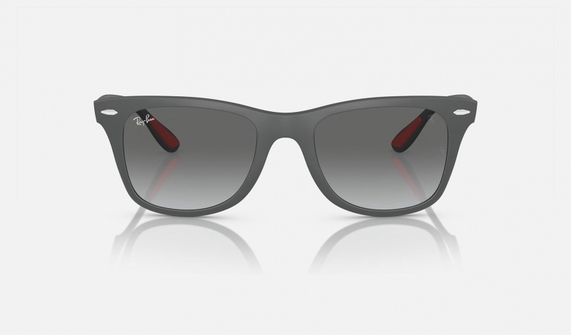 Ray Ban Scuderia Ferrari Monaco Ltd | Customized By Charles Leclerc Men's Sunglasses Grey | 35869-NWJS