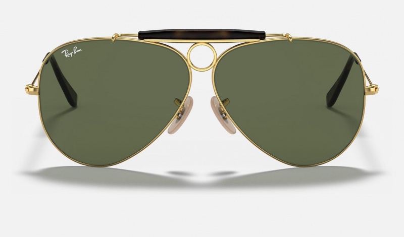 Ray Ban Shooter Havana Collection Men's Sunglasses Green | 06182-JBGC