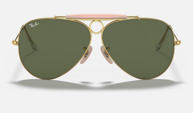 Ray Ban Shooter Men's Sunglasses Green | 61753-TQRU