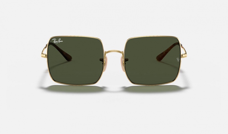 Ray Ban Square 1971 Classic Women's Sunglasses Green | 46218-DNBF