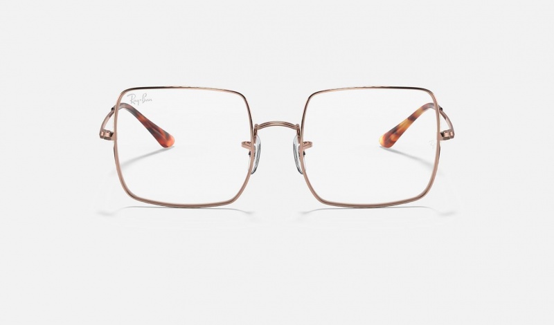 Ray Ban Square 1971 Optics Women's Eyeglasses Copper | 61893-ZTDJ